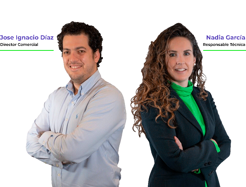 Nadia García y Jose Ignacio Díaz, de ADBioplastics